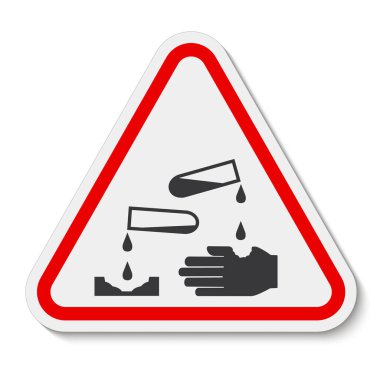 Tehlikeli maddeler, ikon, yanıcı kafatası, radyoaktif tehlike aşındırıcı gösteriyor.