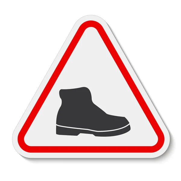 Bitte Ziehen Sie Ihre Outdoor Schuhe Aus Oder Gehen Sie — Stockvektor