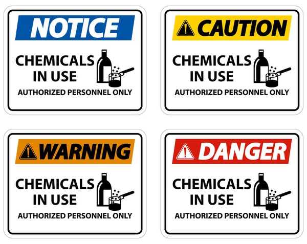 Опасные Химикаты Использовании Символический Знак Белом Фоне — стоковый вектор