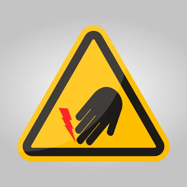 Touchez Pas Symbole Danger Électrique — Image vectorielle