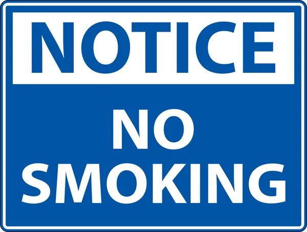 Avviso Smoking Simbolo Segno Sfondo Bianco — Vettoriale Stock
