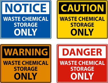 Atık Kimyasal Depolama Sadece Beyaz Arkaplan