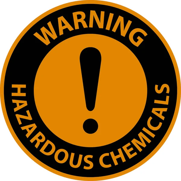 Varování Nebezpečné Chemické Látky Znamení Bílém Pozadí — Stockový vektor