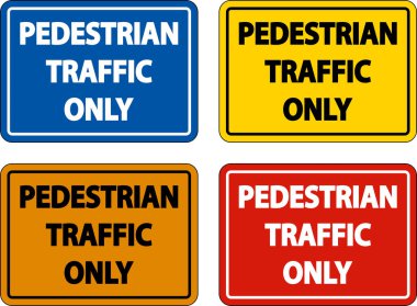 Yaya trafiği Sadece Beyaz Arkaplanda İmza