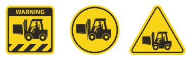 Forklift işareti, Tehlike uyarısı forklift