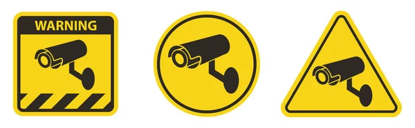 Video Surveillance Icon Cctv Camera — Stock Vector