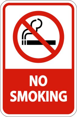 Beyaz arkaplanda sigara içilmiyor