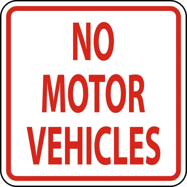 Motor Vehicles Sign White Background — Stock Vector