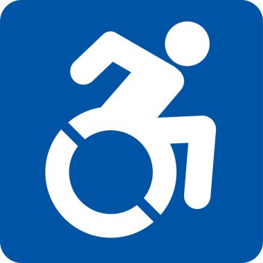 Beyaz Arkaplanda Erişilebilir Otopark İşareti