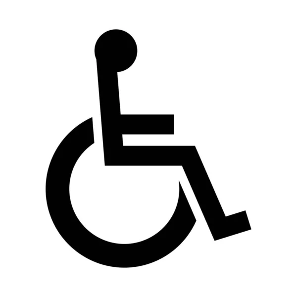 Señal Estacionamiento Accesible Sobre Fondo Blanco — Archivo Imágenes Vectoriales