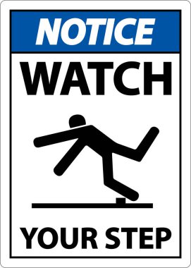 Dikkat Beyaz Arkaplanda Adımınıza Dikkat Edin