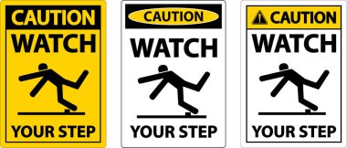 Dikkat, Beyaz Arkaplanda Adımınızı İzleyin