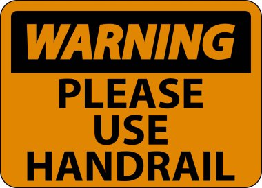 Uyarı Lütfen beyaz arkaplanda tırabzan işareti kullanın