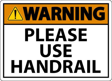 Uyarı Lütfen beyaz arkaplanda tırabzan işareti kullanın