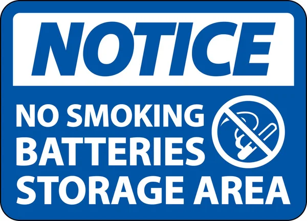 Fumar Signo Área Almacenamiento Batería Fondo Blanco — Archivo Imágenes Vectoriales