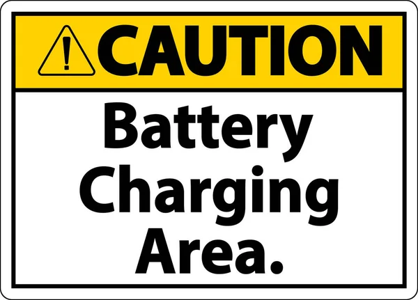 警用电池充电区白底签名 — 图库矢量图片