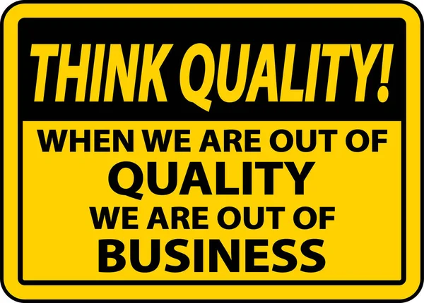 Kalite göstergemiz bittiğinde kaliteyi düşün.