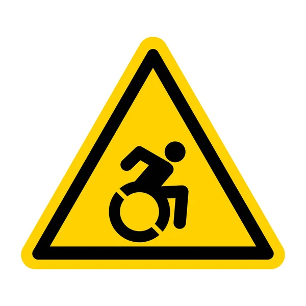Parking Dla Osób Niepełnosprawnych Znak Białym Tle — Wektor stockowy