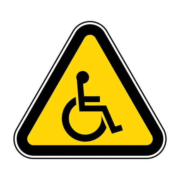 Accessible Parking Sign White Background — Stock Vector