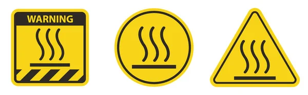 Uwaga Hot Symbol Sign Izolacja Białym Tle Wektor Ilustracja Eps — Wektor stockowy