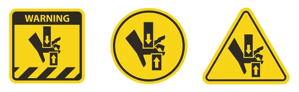 Crush Hand Top Bottom Symbol Sign Isolate Auf Weißem Hintergrund — Stockvektor