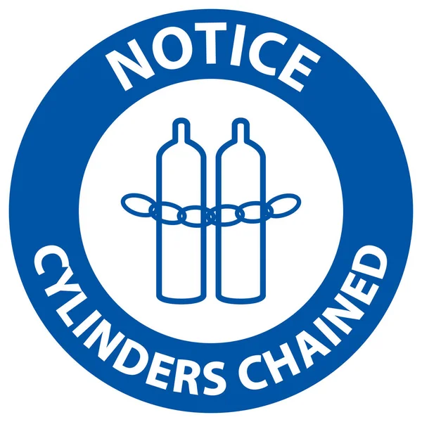 Tüm Silindirleri Zincirli Sembol İşaretini Beyaz Arkaplanda Tut