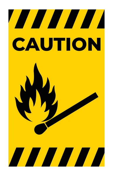 Fire Matches Open Flame Sign — Vector de stock
