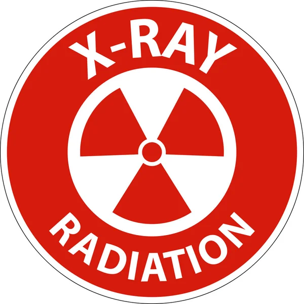 Danger Ray Radiation Sign White Background — Stockvektor