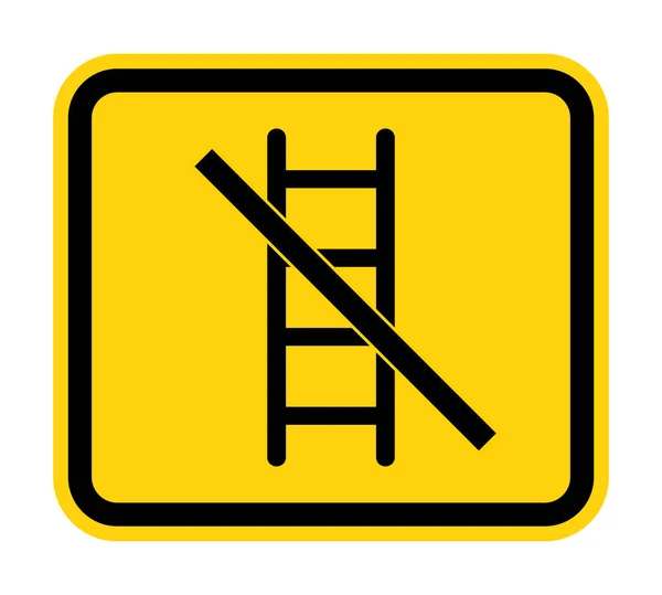 Gebruik Geen Ladders Symbool — Stockvector