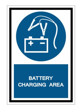 Battery Charging Area Symbol Sign Isolate on White Background,Vector Illustration EPS.10 clipart