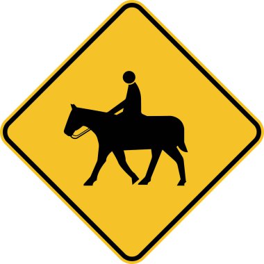 Beyaz Arkaplanda At Sembolü İşareti