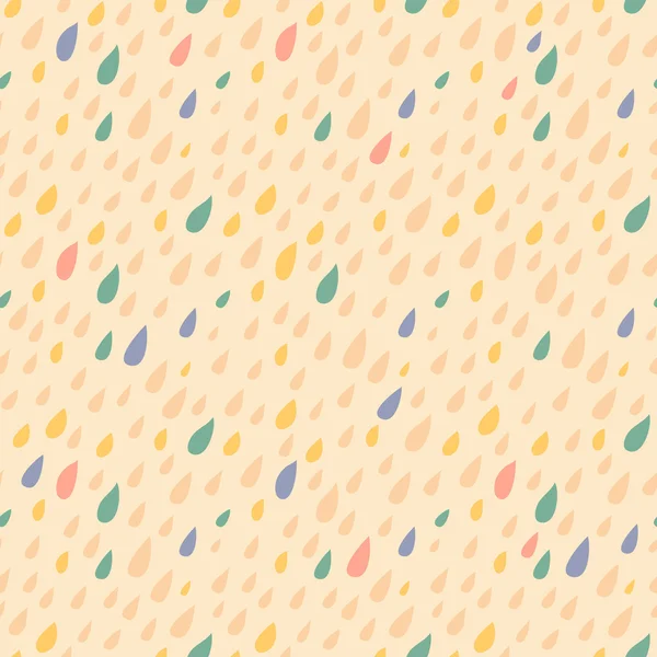 Drops seamless pattern on light background — Stock Vector