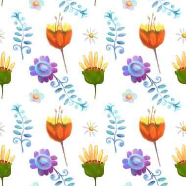 süslü çiçek sorunsuz doku, sonsuz deseni çiçekli. se