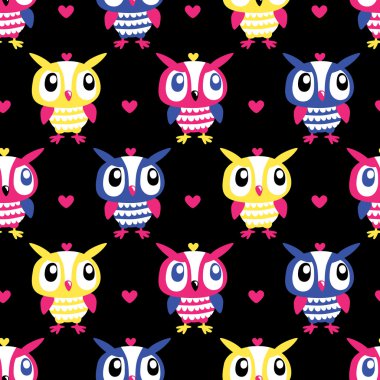 baykuş kalp sorunsuz arka plan