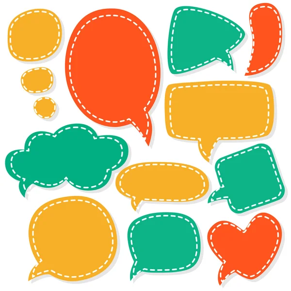 Cartoon speech bubbles. — Stock Vector