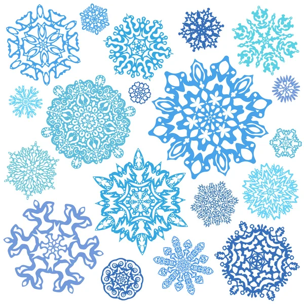 Vecteurs de flocon de neige . — Image vectorielle
