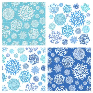 kar tanesi arka plan. 19 izole öğeleri kümesi. iki sorunsuz