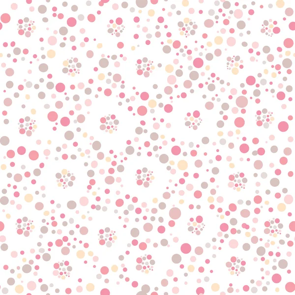 Seamless polka dot pattern, vector background. — Stock Vector