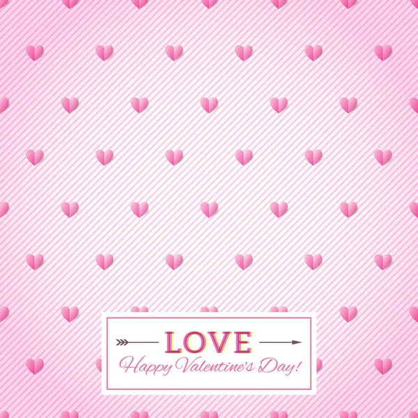 Feliz tarjeta de San Valentín. — Vector de stock