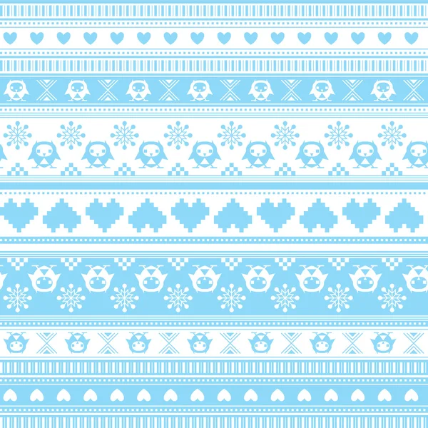 Winter trui patroon — Stockvector