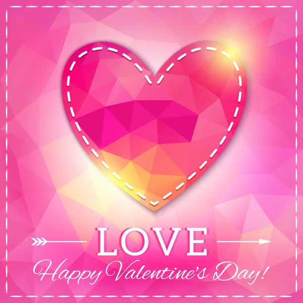 Valentine's Day Card — Stock Vector