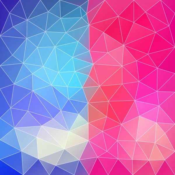 Blue-Pink abstract polygonal background. — Stock Vector