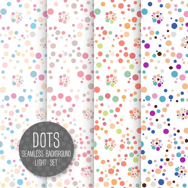 Polka dot naadloos patroon. — Stockvector