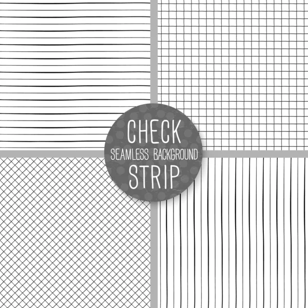 Check and Strip Seamless pattern. — Stock Vector