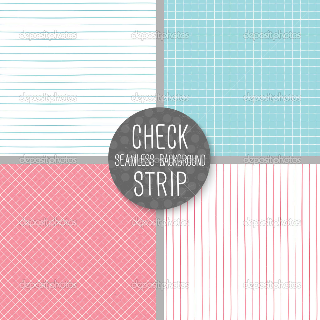 Check and Strip Seamless pattern.