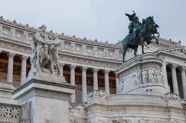 Particolare Il Monumento Vittoriano a Roma — Foto Stock