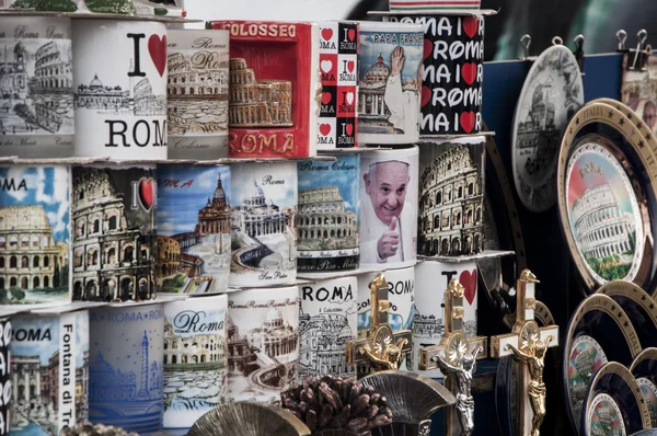 Suvenýry, Řím, Itálie — Stock fotografie
