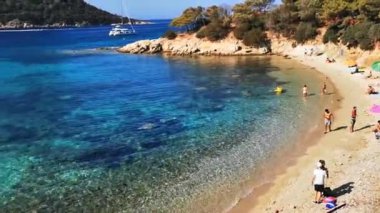 manzara cala moresca ve figalori adası aranci körfezi