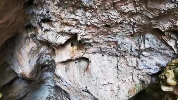 Las Cuevas Características Cala Mariol Una Playa Golfo Orosei Cerdeña — Vídeos de Stock