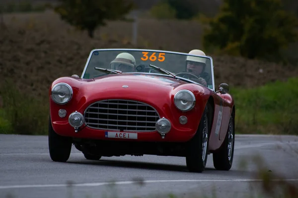 Cagli Itália Ott 2020 Ace 1956 Antigo Carro Corrida Rali — Fotografia de Stock